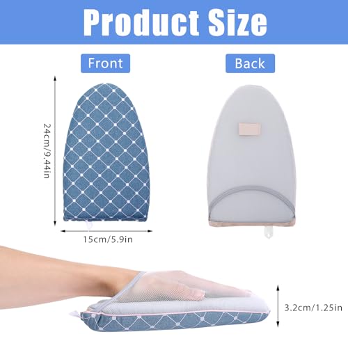 Andibro Garment Steamer Bügelhandschuhe, Dampf Handschuh mit Fingerschlaufe Hitzebeständiger Wasserdichter Bügelhandschuh Anti Dampf Handschuh Garment Steamer Zubehör für Kleidung Hemden (Blau)