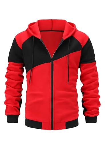 Men's Autumn Winter Zipper Hoodie & Fleece Jogger Set - Casual Sports Tracksuit for Men2