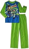 Disney Pixar Toy Story 2 Piece Boys Sleepwear Pajama Set (X-Small 4/5) Green