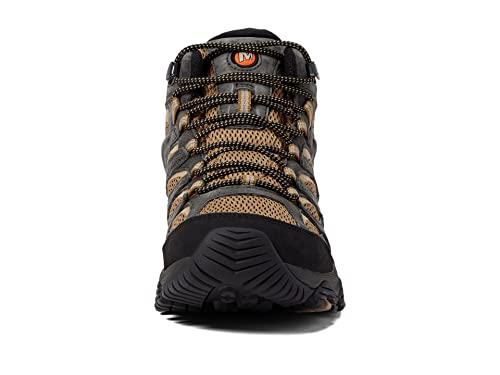 Merrell Merrell® Moab 3 Mid Waterproof Shoes for Men – Mesh Structure – Cushioned Footbed – Flexible Footbed Butternut/Beluga 12 M