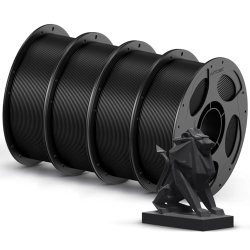 Image of ANYCUBIC PETG Filament 1.75mm Bundle, 3D Printer Filament, Dimensional Accuracy + /- 0.02mm, Exceptional Toughness, Print with Most FDM 3D Printers, 1KG Reusable Spool, 4KG Black