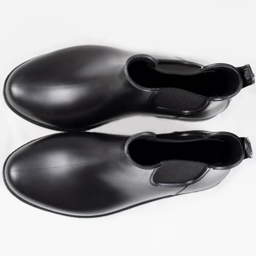 Chelsea Boots for Women Waterproof Rain Boots Slip On Flat Heel Chelsea Booties Outdoor Shoes Short Ankle Rainboots for Ladies4