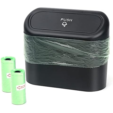 Bote de Basura para Coche pequeño con 40 bolsas de basura Cover