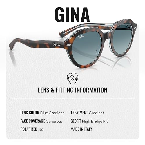 Ray-Ban RB4399 GINA Square Shaped Sunglasses for Men & Women with Official RAYBAN Eyewear Kit4