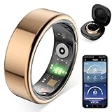 COLMI R02 smart Ring, a smart Ring for Women and Men, with a Charging case, Supports Heart Rate, Blood Oxygen, Sleep Health Monitoring, and Sports Tracking Ring, No Subscription Fee. (Rose Gold, 10#)