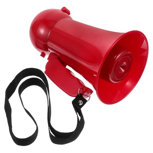 Hemoton Megaphone Mini Megaphone for Boys and Girls Groomsmen Props Red Plastic Wedding Portable Speaker