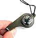 aiqiua Multifunction Compass, Compass with Survival Whistle and Lanyard, for Hiking Camping Climbing Exploring Durable，Provide Accurate Direction Help, Easy to Carry
