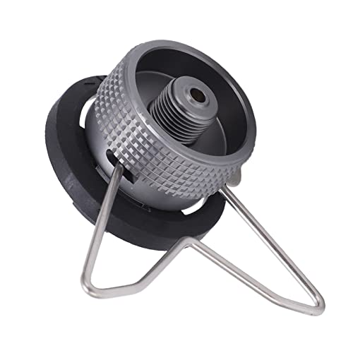 Robuster Camping-Grill-Gasherd-Adapter mit Halterung, Butan-Gasherd-Adapter aus Aluminiumlegierung für Vielseitige Herd-Kompatibilität und Einfache Verwendung Im Freien