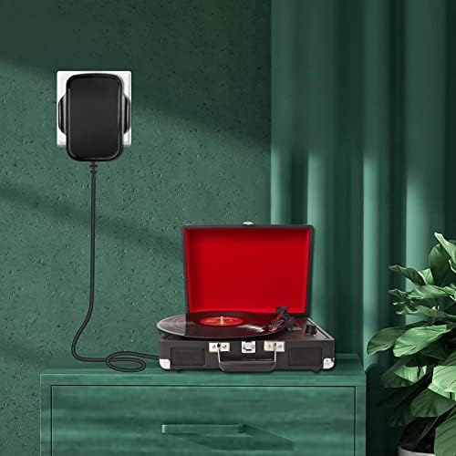 TKDY 9V 1.5A Power Supply Adapter Center Positive 5.5 * 2.1mm, AC 100V-240V to DC 9V 1.5A 1A Wall Charger with 5 PCS DC Connectors for DVD Player, Speaker, Arduino UNO R3, Schwinn Bike A10 and more