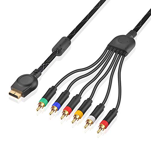 URWOOW PS3 Component AV Cable 6 Feet 6 Wire Premium High Resolution HDTV