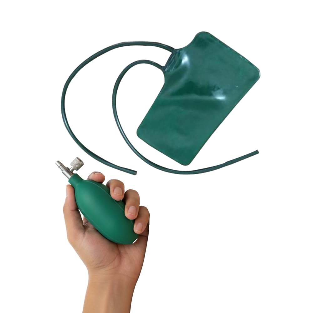 MDSS™ BP Cuff with Dual Rubber Tube + Silicone Tube and BP Bulb – Medical Grade | bp inflation bulb | double tube bp cuff | rubber bp cuff | silicone tube bp cuff | manual bp monitor cuff | sphygmomanometer cuff | adult bp cuff | medical bp accessories | clinic bp cuff |