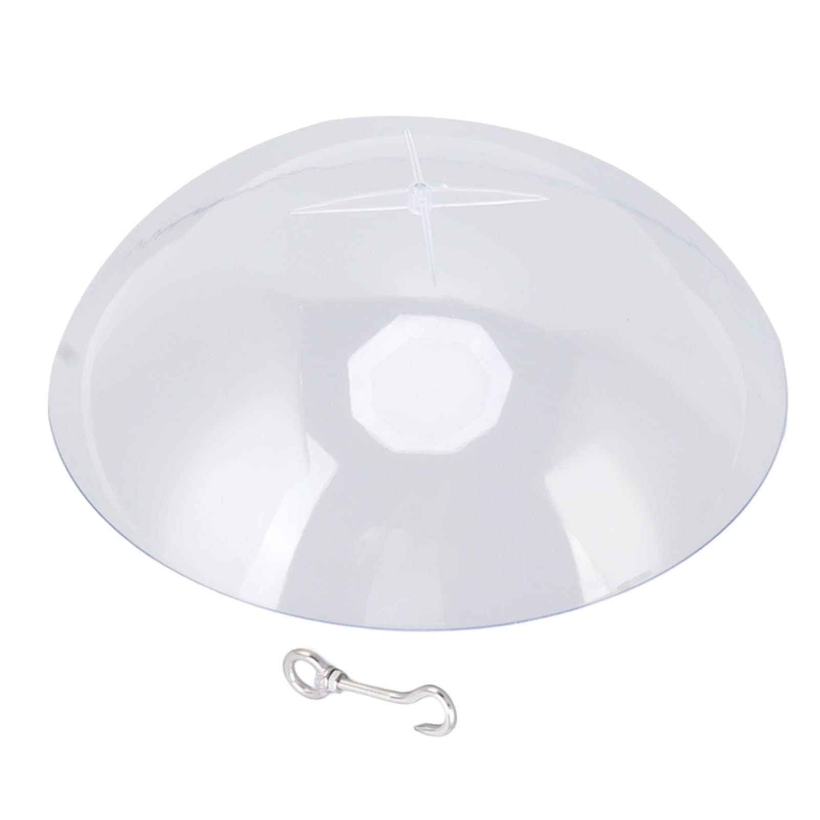 Copertura a cupola protettiva in plastica dalle intemperie, deflettori per scoiattoli Mangiatoie per uccelli Protezione antipioggia Copertura a cupola trasparente per mangiatoia