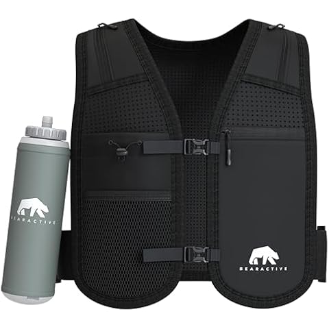 Bearactive Running Vest with Water Bottle Cover