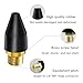 votuyet 6PCS Black Rubber Air Tool For Air Nozzle Tip,which can be used for inflating various items such as balloons, inflatable toys, and small inflatable mattresses