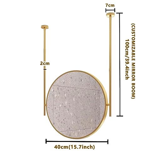 Miroir de maquillage mural avec perche pour une clarté optimale