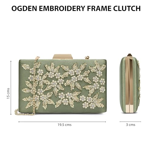 Image of Lavie Signature Women's Ogden Embroyidery Handle Framed Clutch|Ladies Purse |Gift For Women