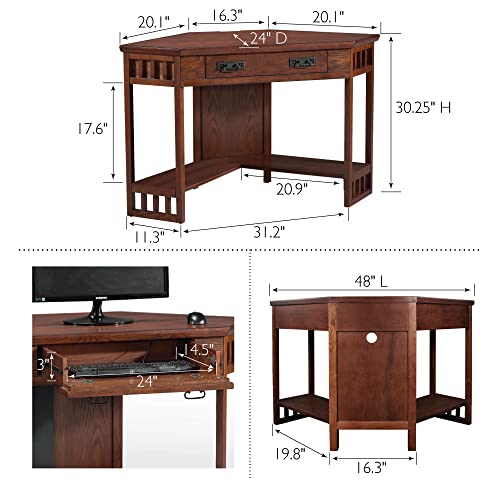 L shaped executive office desk