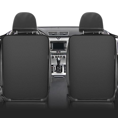Image of Meolsaek Kick Mats Back Seat Protector, Waterproof Oxford Seat Back Protector, Car Seat Back Protector for Kids, Back of Seat Protector for Kids Feet Car Seat (Black A -1pc)
