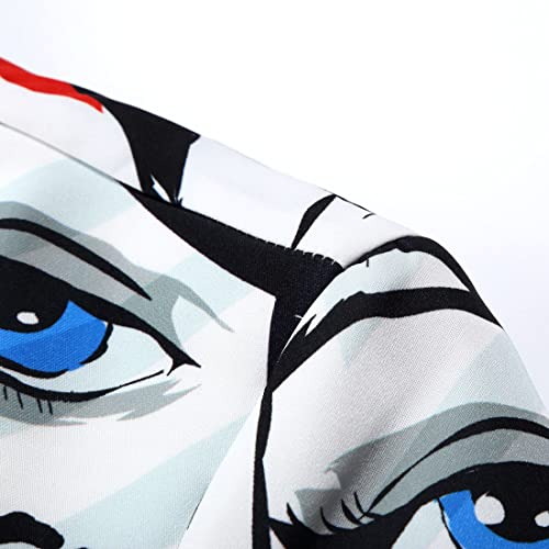 Men Fashion Print Slim Fit Blazer Suit Jacket for Party,Wedding,Banquet,Prom4