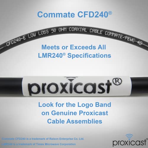 image for Proxicast 25 ft SMA Male to N Male Premium 240 Series Low-Loss Coax Ca