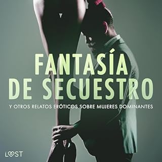 Diseño de la portada del título Fantas&iacute;a de secuestro y otros relatos er&oacute;ticos sobre mujeres dominantes