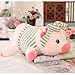 Produktbild mangege Bademantel Pig Doll Down Cotton Piggy Plüschtiere Cute Pig Pillow Doll Flickenpuppe zum Verschicken Geburtstagsgeschenk 45 cm Grünes Lügen Geld