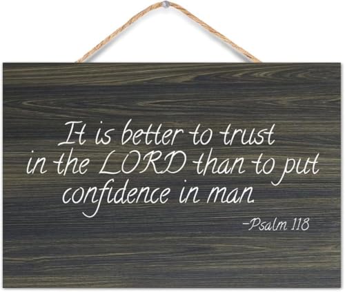 FYEXNHF Trusting Wooden Hanging Sign Plaque Trust in Higher Good