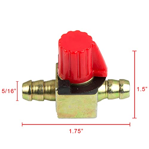 Raider 11-6294 Universal Straight In-Line Fuel Shut Off Valve - Fits 5/16" Line #TOP5