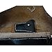Warreplica WW2 9mm German P.08 Luger Pistol Holster (OTTO Sindle) Hardshell Reproduction - Authentic WWII Leather Military Sidearm Pouch for Collectors, Reenactments & Display