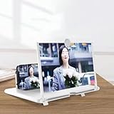 スクリーンアンプ スマホ拡大鏡 縦横デュアルスクリーン携帯画面拡大鏡 目の保護 疲労軽減 多機能調節可能 スタンド折り畳み式 スマートフォン＆ タブレット適用プロテクターホルダー スマホ拡大スクリーン 目の保護 疲労軽減 軽い 携帯便利 動画鑑賞 お友達 ギフト 母の日 父の日(C)