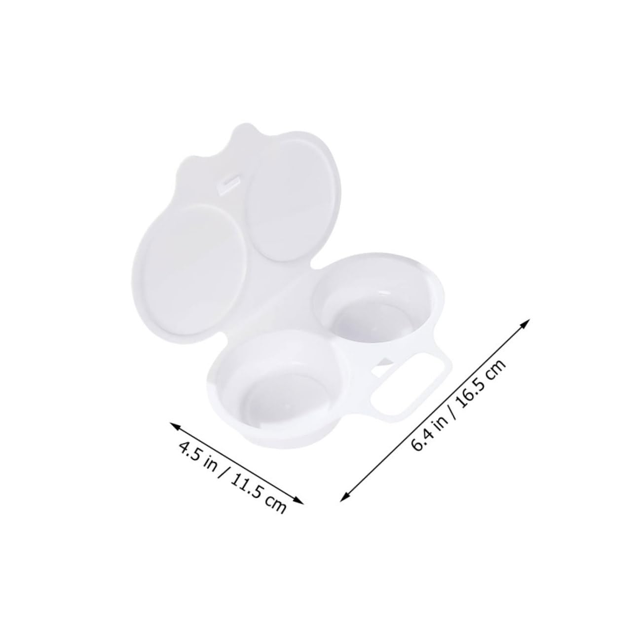 Amosfun Microwave Egg Cooker Daily Use Egg for Kitchen Lightweight and Easy to Clean Temperature for Quick Breakfast Preparation