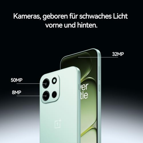 OnePlus Nord 6 AI Smartphone 8GB+256GB, Snapdragon 8s Gen 4, Akku 7500mAh, 6.78" Display 165Hz 1.5K Sunburst AMOLED, 50MP Sony OIS, 4K 60fps, 80W Ladegerät, IP68/69K, 32MP Selfie, Schwarz