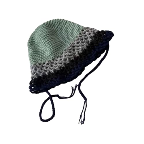 かぎ針編み 透かし模様バケットハット