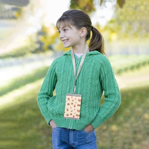 ALAZA Kids Wallets for Boys Girls Toddler Trifold Wallet Children Small Bear Ice Cream with Zipper Coin Pocket4