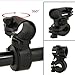 KTELI 2PC Bracket Mount Holder Sports Accessories Bicycle Lights Mount Holder 360 Rotation Cycling Bike Flashlight, black