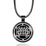 King Paimon Sigil Necklace, Sigil Seal of Paimon Pendant For Men or Women, The Lesser Key of Solomon Lemegeton, Left Hand Path Satanic Demonic Necklace Gifts, Ars Goetia Occult Jewelry