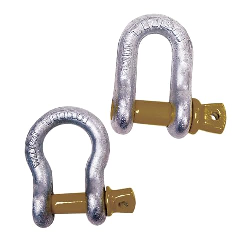 Titan, 10319625, 7/8 Alloy Screwpin HT Galvanized Chain Shackle