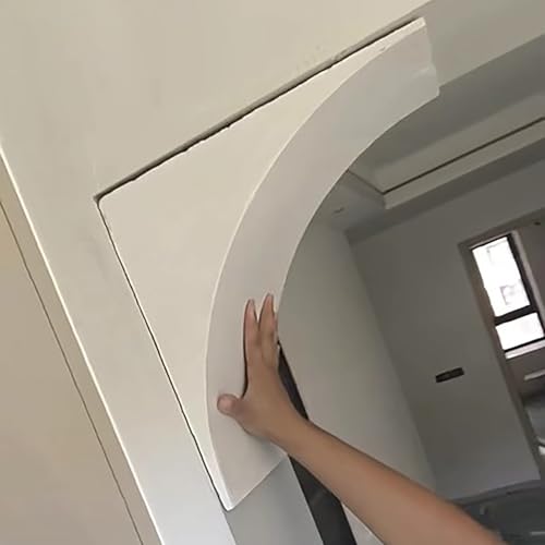 Arcos de puerta semicirculares, fundición precurvada de arco de espuma ligera DIY se puede pintar Paquete de fácil instalación 2 tamaños múltiples (10 x 19 x 19 cm / 3,9 x 7,5 x 7,5 pulgadas)