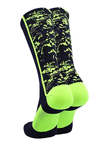 Image of TCK Athletic Crew Socks Digital Camo Football Basketball Lacrosse