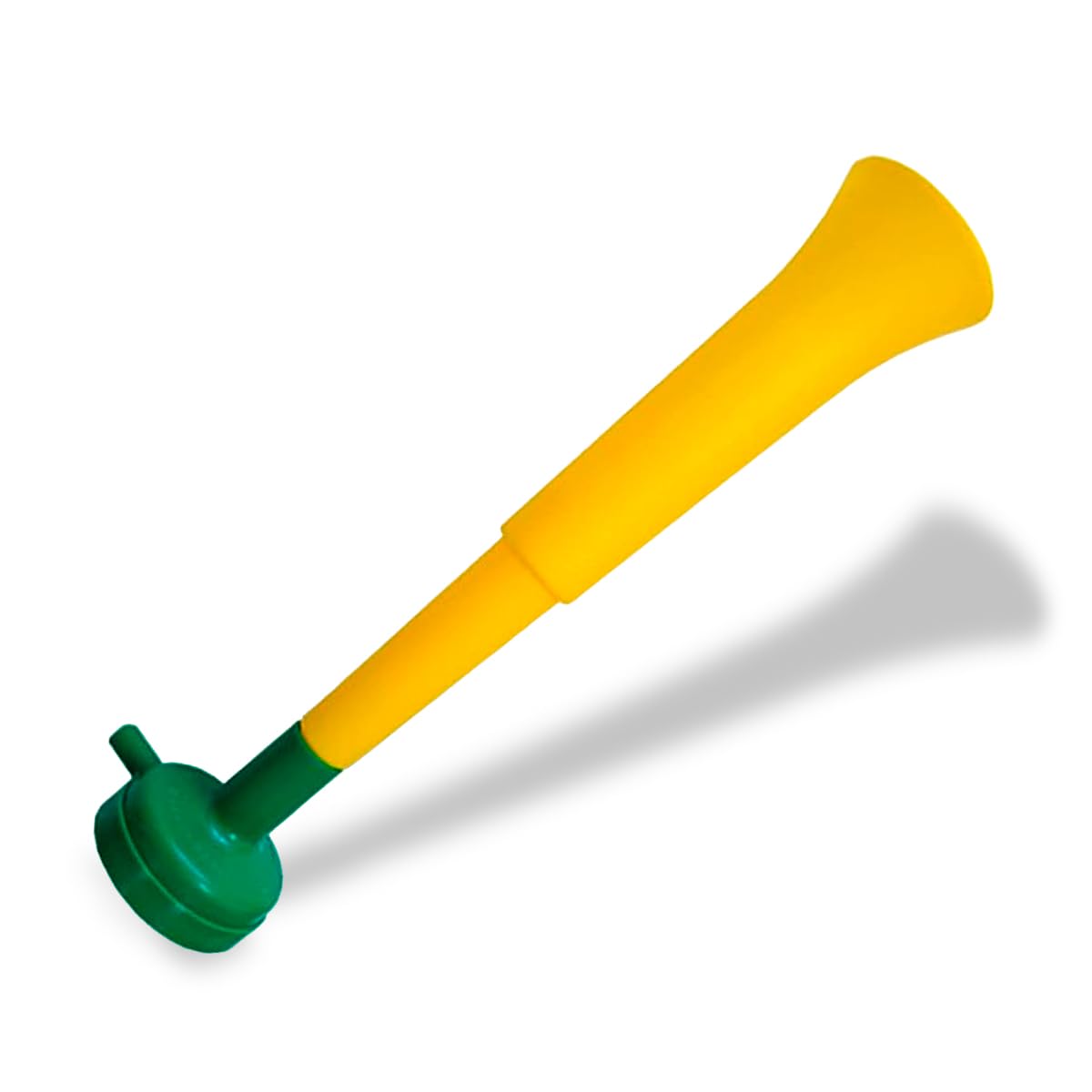 Fun Fan Line - Pack x3 Trompetas Vuvuzela tres cuerpos. Accesorio para fútbol y celebraciones deportivas. Bocina de aire ruidosa para la animación ideal para transportar.
