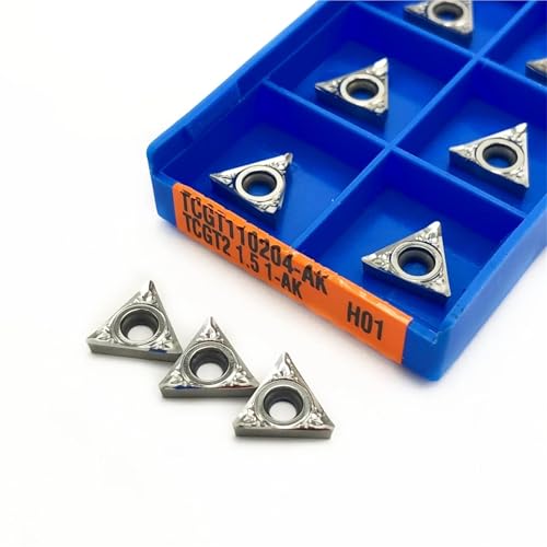 10 piezas TCGT110202 TCGT110204 TCGT110208-AK H01 para torno CNC miniatura 3