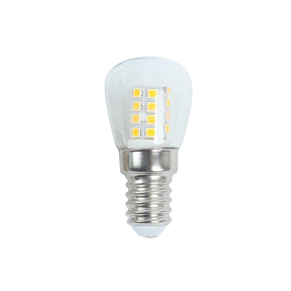 HHF, Confezione da 20 lampadine a sfera a LED AC220V ST26 3W E14 for macchina da cucire(Warm white)