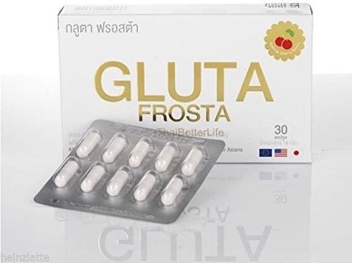 1 Box Gluta Frosta Vitamin C Natural Whitening Glutathione 30 Capsules