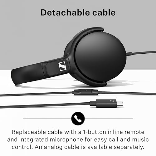 Image of Sennheiser HD 400U - Wired Over-Ear Headphone with Smart Remote, Black