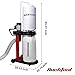 BUCKTOOL 1.2 HP Auto Start 750CFM Dust Collector with 3 Dust Collection Bag, 5.4 Cubic Bag Capacity and 5 PCS Reducer for Woodworking