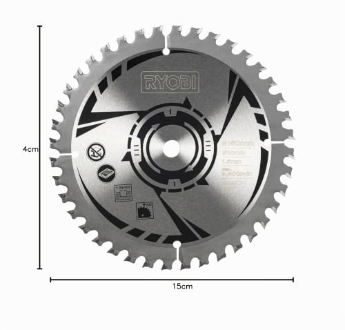 Lame pour scie circulaire RYOBI CSB150T40 One+ 150 mm 40 dents - vue 9
