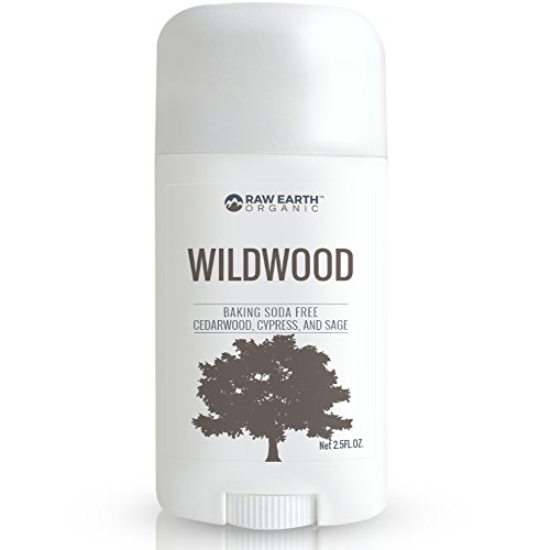 Raw Earth Organic All Natural Vegan Magnesium Deodorant - Baking Soda & Aluminum Free - Cedarwood / Cypress / Sage (2.5oz)
