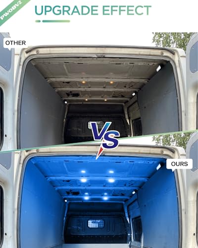 Luces LED interiores azul para Ford Transit 2015-2024, set 2 piezas miniatura 4