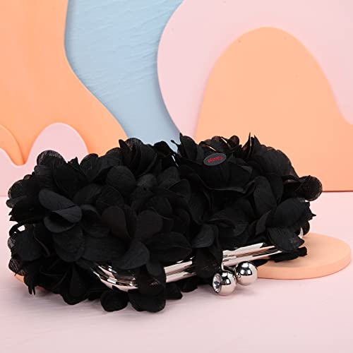 Fawziya Floral Cutch Purses For Women Evening Bags And Clutches-Black #TOP3