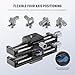 NEEWER Macro Rail Slider, 4 Axis 360° Rotating Aluminum Alloy Focusing Rail with Arca Type Quick Release Plate 1/4